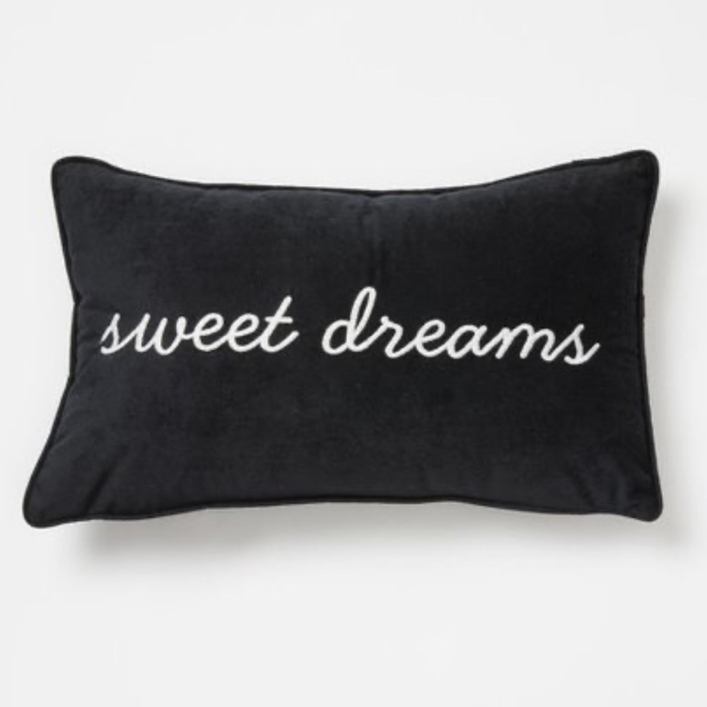 Sweet dreams throw pillow